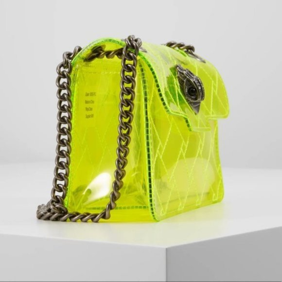 Yellow Transparent Chain Strap Bag NWT - Picture 2 of 5